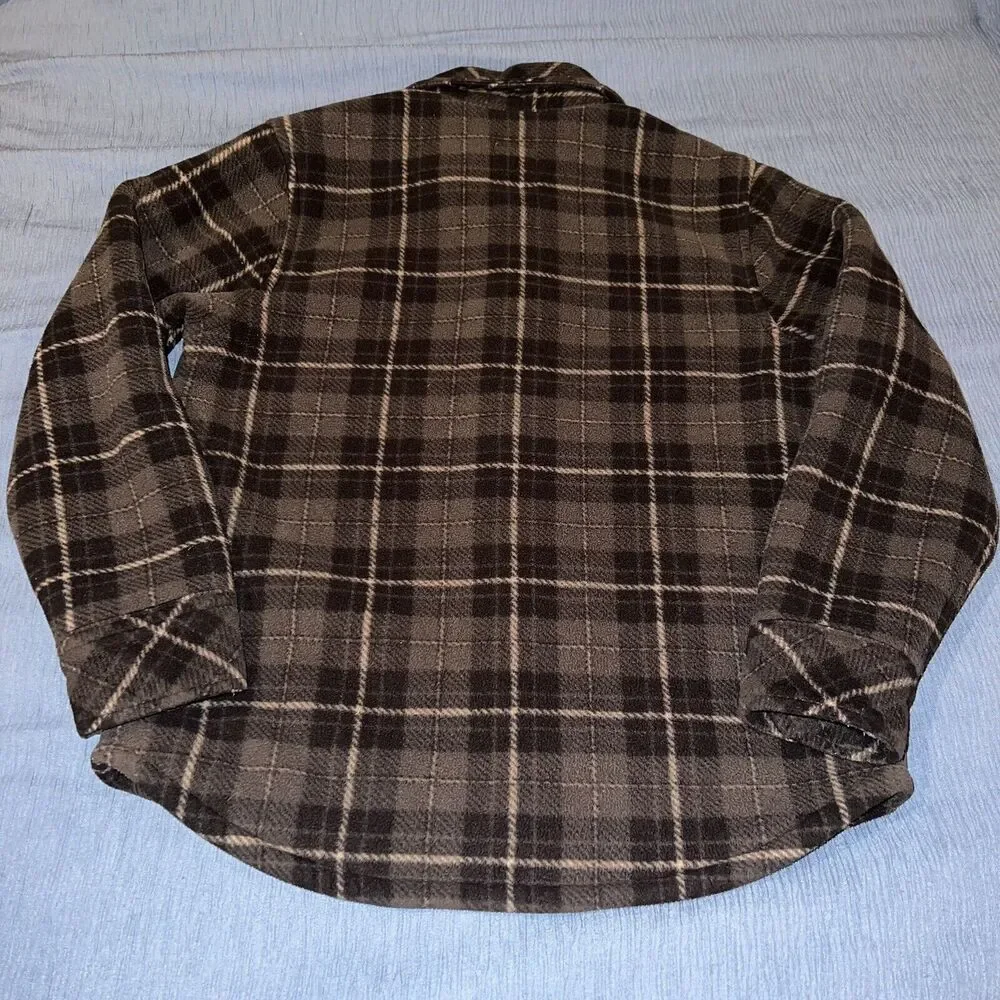 Old Navy Boys S 6/7 Flannel Sherpa Lined Jacket
